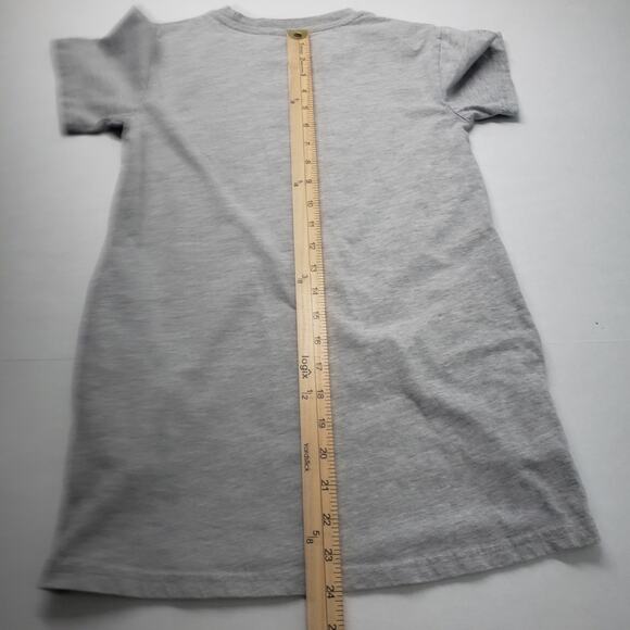 Champion T-Shirt Dress Girls Small Gray Athletic Casual Short Sleeve Crew Neck - Picture 5 of 11